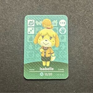 ACNH Isabelle Amiibo Card